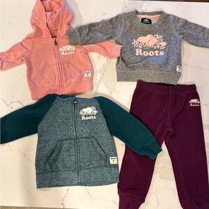 Roots baby girl sweater & pants